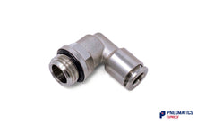 Load image into Gallery viewer, 6mm to 1/4" BSP Swivel Elbow Push-In Fitting (Nickel Plated Brass)