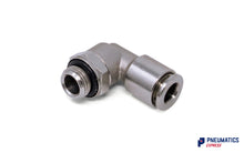 Load image into Gallery viewer, 6mm to 1/8&quot; BSP Swivel Elbow Push-In Fitting (Nickel Plated Brass)