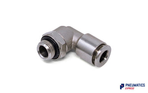 6mm to 1/8" BSP Swivel Elbow Push-In Fitting (Nickel Plated Brass)