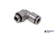 Load image into Gallery viewer, 6mm to 1/8" BSP Swivel Elbow Push-In Fitting (Nickel Plated Brass)