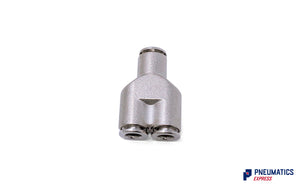 6mm Intermediate Y Push-In Fitting (Nickel Plated Brass)