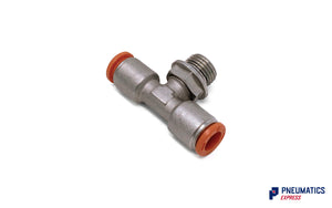 Metal Work RL32 8-1/4 8mm to 1/4" Central Tee Male Brass Fitting (2L32011)