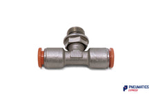 Load image into Gallery viewer, Metal Work RL32 8-1/4 8mm to 1/4&quot; Central Tee Male Brass Fitting (2L32011)