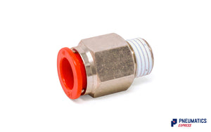 Watson Male Stud (Straight) 10mm to 1/4" Pneumatic Push-In Fitting (CTC-10-02)