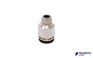 Watson Male Stud (Straight) 12mm to 1/4" Pneumatic Push-In Fitting (CTC-12-02)