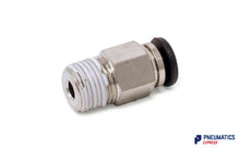 Load image into Gallery viewer, Watson Male Stud (Straight) 4mm to 1/8" Pneumatic Push-In Fitting (CTC-4-01)