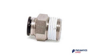 Watson Male Stud (Straight Connector) 8mm to 3/8" Pneumatic Push-In Fitting (CTC-8-03)