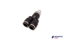 Load image into Gallery viewer, Watson Branch Y 8mm to 1/8" Pneumatic Fitting (CTX-8-01)