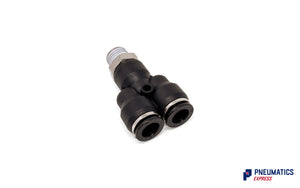 Watson Branch Y 10mm to 1/4" Pneumatic Fitting (CTX-10-02)