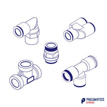 Load image into Gallery viewer, 3/8 To 12Mm Compression Fitting Bsp Stud (Nickel Plated Brass) General