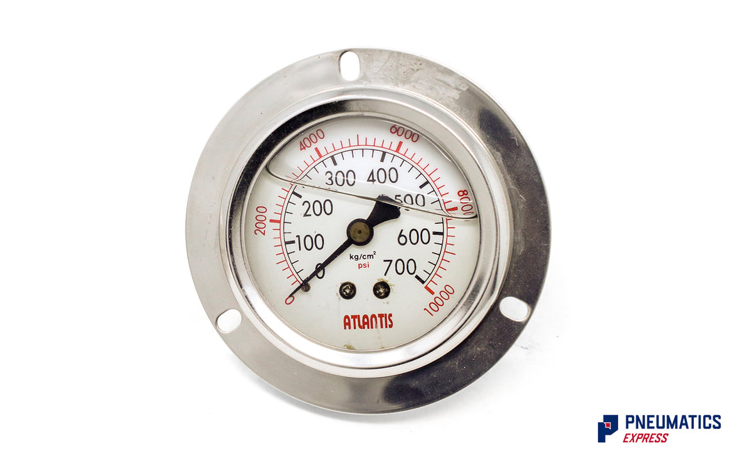 Watson Stainless Steel 700 Bar Flange Pressure Gauge (Back Entry) 1/4