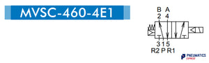 Mindman MVSC-460-4E1 AC220V Solenoid Valve 5/2 1/2"