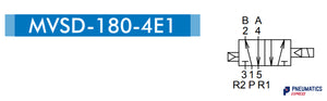 Mindman MVSD-180-4E1 AC220V Solenoid Valve 5/2 1/8"