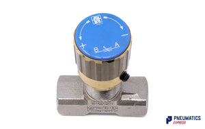 Tognella FT 1251/2-01-18 | 2-Way Hydraulic Flow Regulator 1/8" (Max 210 bar)
