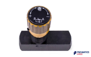 Tognella FT 257/5-14 | 1-Way Hydraulic Flow Regulator 1/4" (Max 400 Bar)