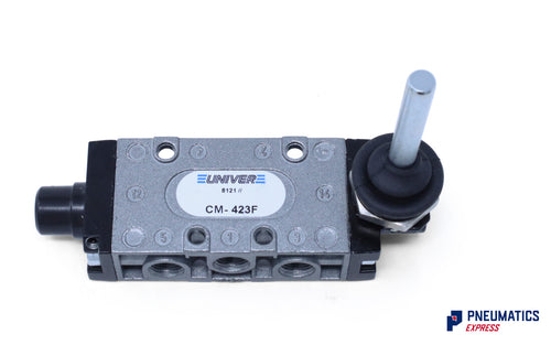 Univer CM-423F Lever Mechanical Spool Valve (90 degrees, 1/8