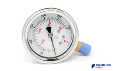 Load image into Gallery viewer, Watson Stainless Steel 300PSI Pressure Gauge (Bottom Entry) 1/4" BSP