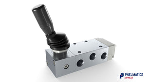 Camozzi 338 955 G1/8 3/2 Roller Lever Type Series 3 Mechanically Operated Mini Directional Control