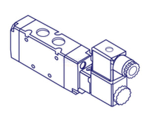 Mindman MVSC-300-4E2-DC24V Solenoid Valve 5/2 3/8" BSP (Made in Taiwan) - British Pneumatics